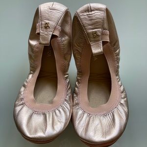 EUC Yosi Samra metallic pink ballet flats